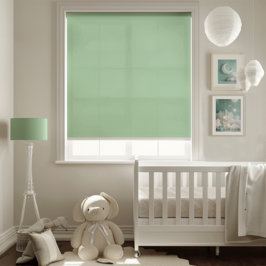 Rulou textil simplu, semi opac, Verde pastel