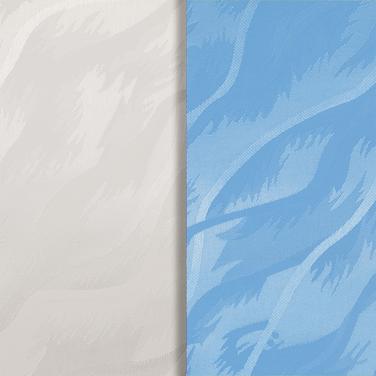 Pânze Jaluzele verticale Satin 0116, alb + albastru deschis