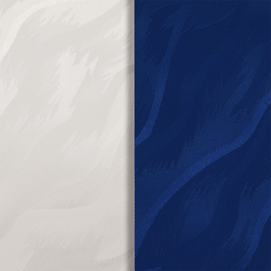 Pânze Jaluzele verticale Satin 0118, alb + albastru
