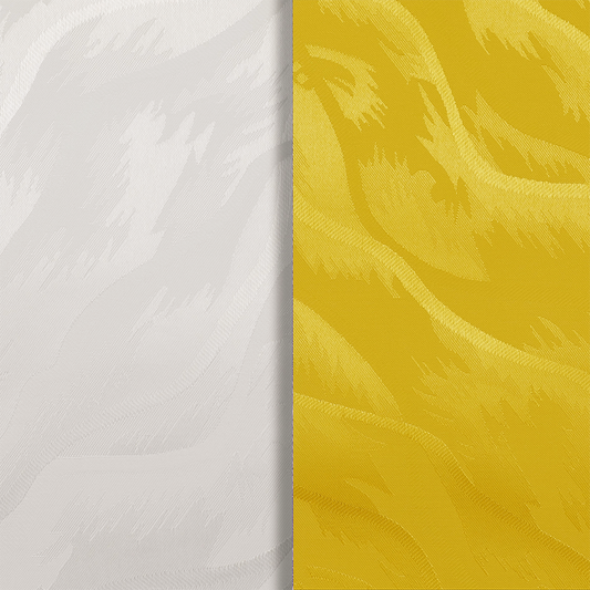 Pânze Jaluzele verticale Satin 0123, alb + galben