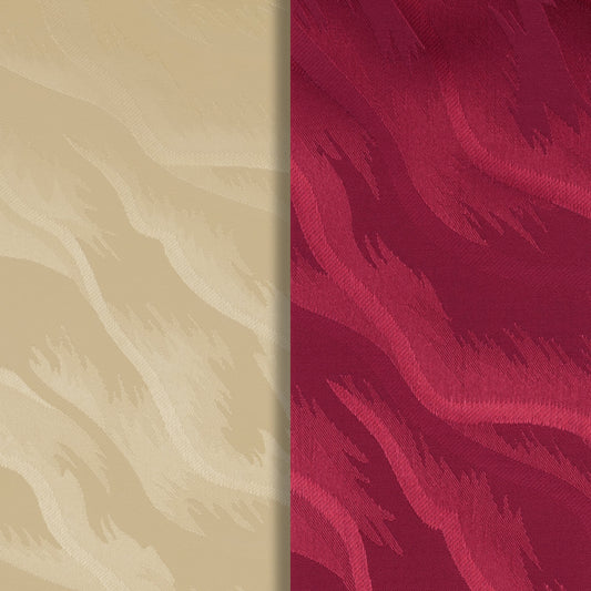 Jaluzele Verticale Satin 0211 Crem + Vișiniu