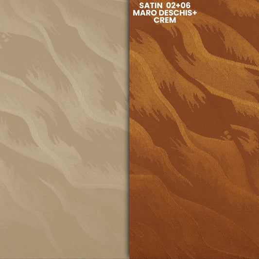 Pânze Jaluzele verticale Satin 0602, maro+crem