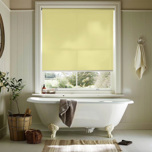 Rulou textil simplu, semi opac, Galben deschis