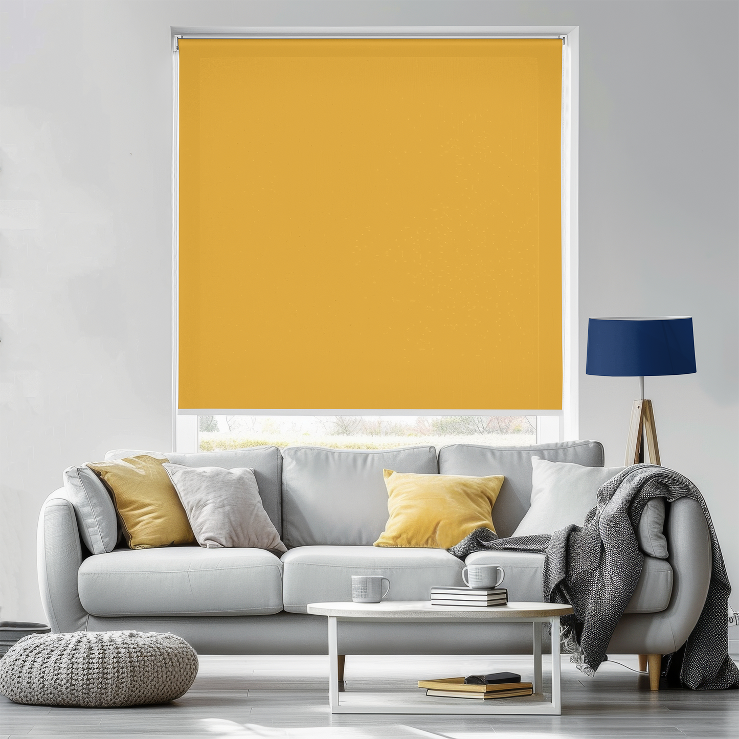 Rulou textil simplu, semi opac, Portocaliu deschis