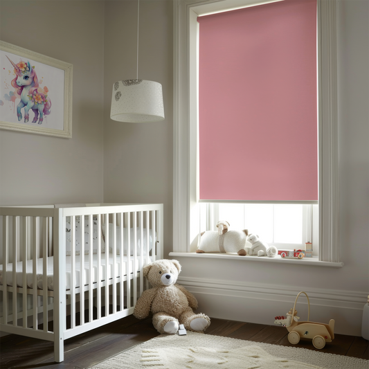 Rulou textil simplu, semi opac, Roz zmeură