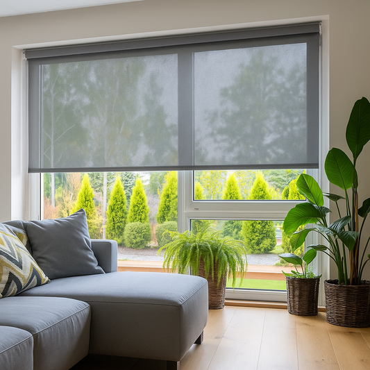 Rulou Screen transparent, PVC, Gri antracit