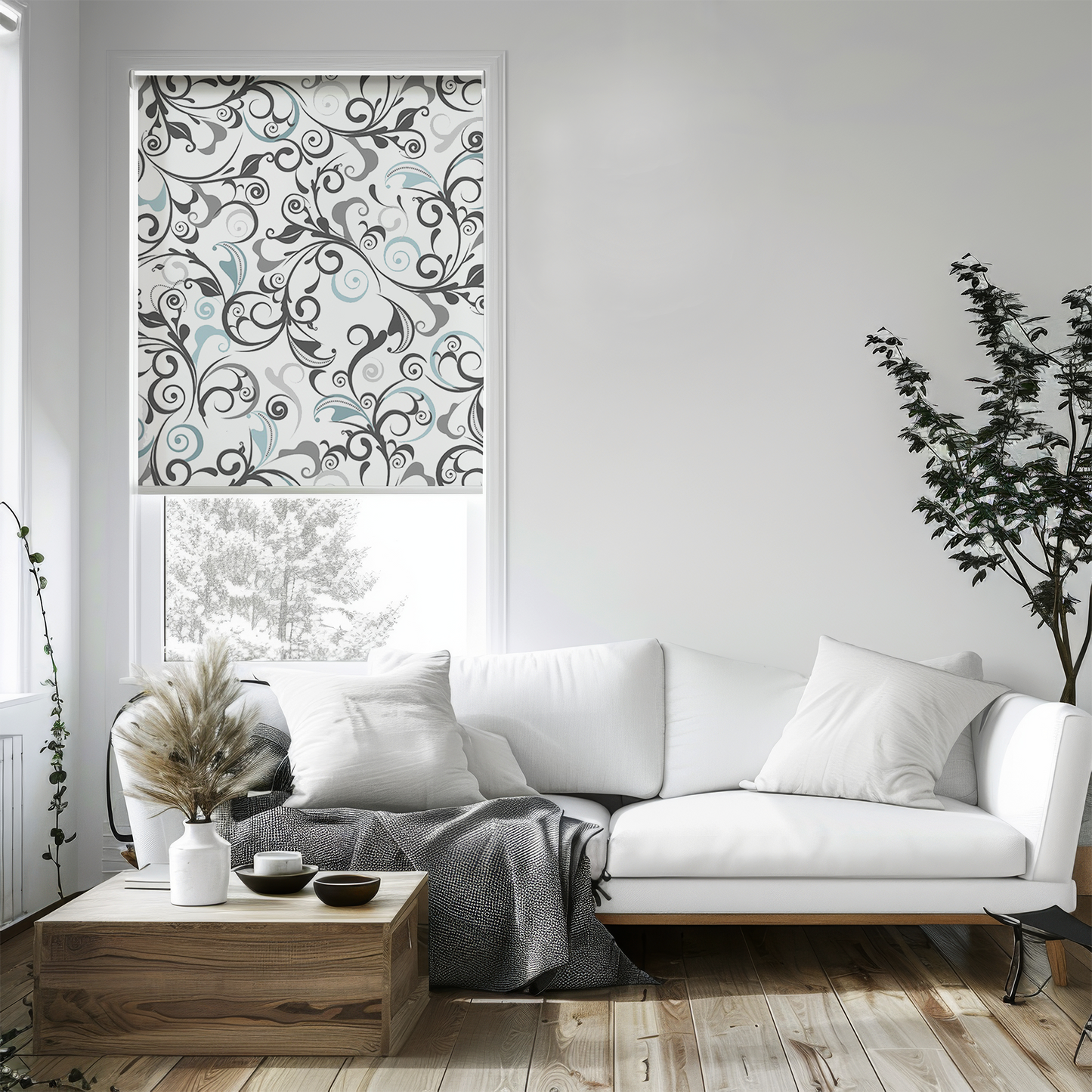 Rulou textil cu model Fluid Nature