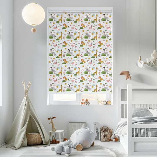 Rulou textil cu model Kids Safari