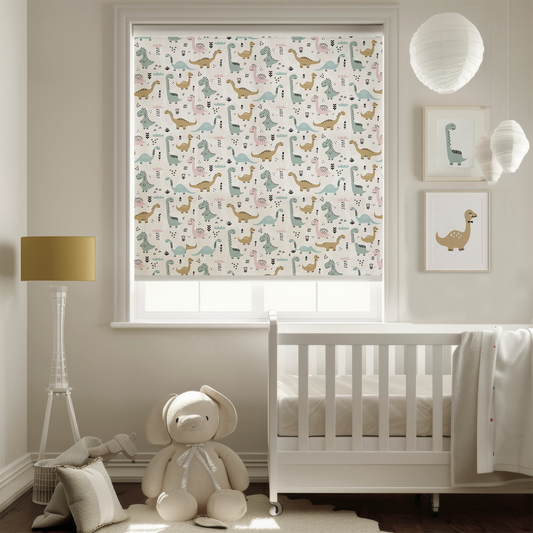 Rulou textil cu model Kids Dino