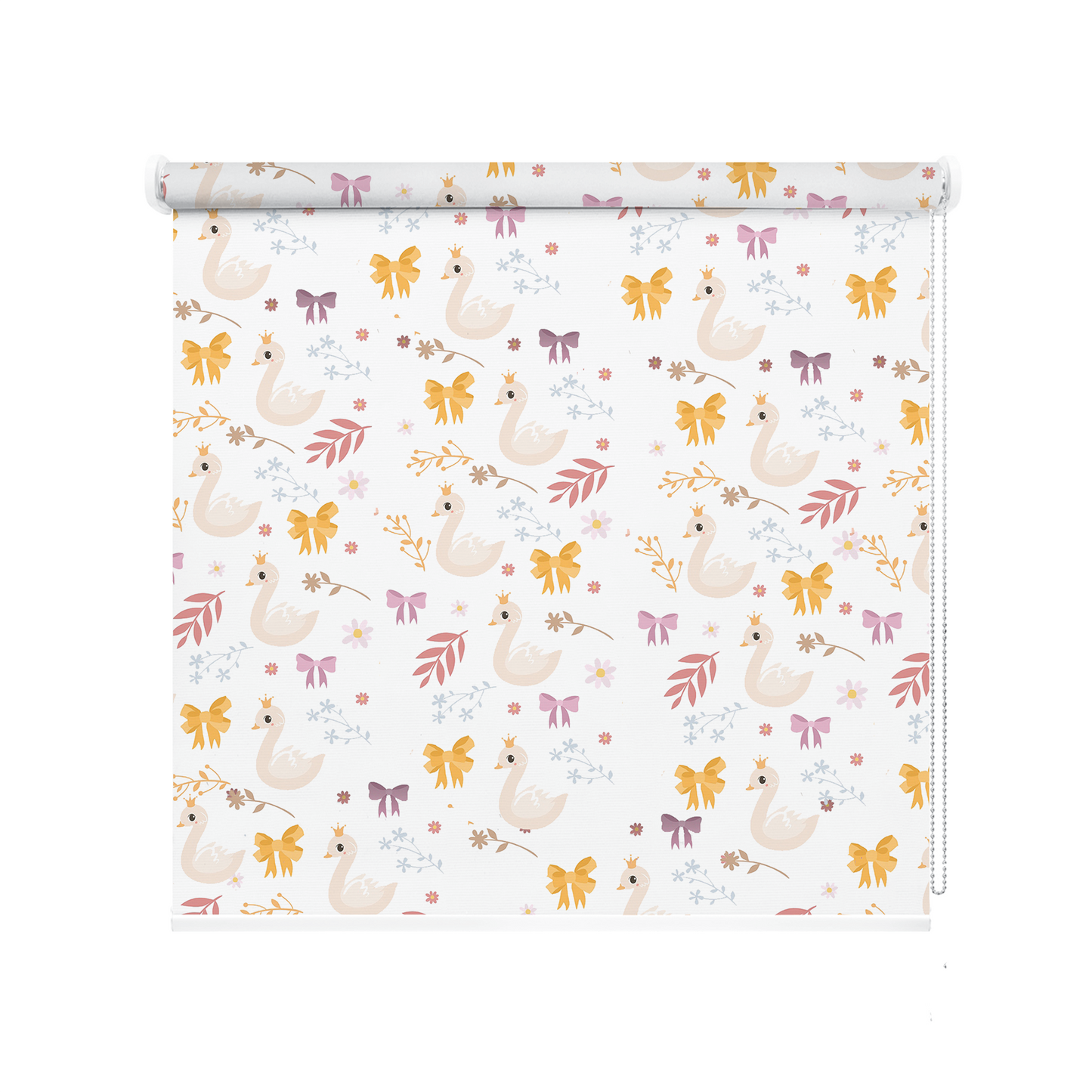 Rulou textil cu model Kids Swans