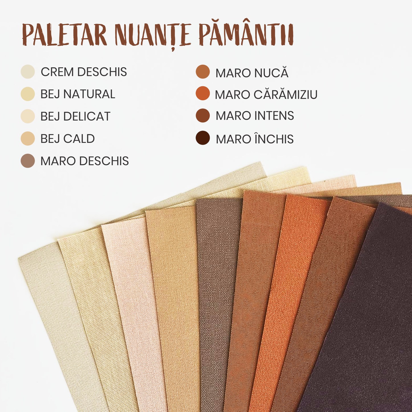 Rulou textil simplu, semi opac, maro închis
