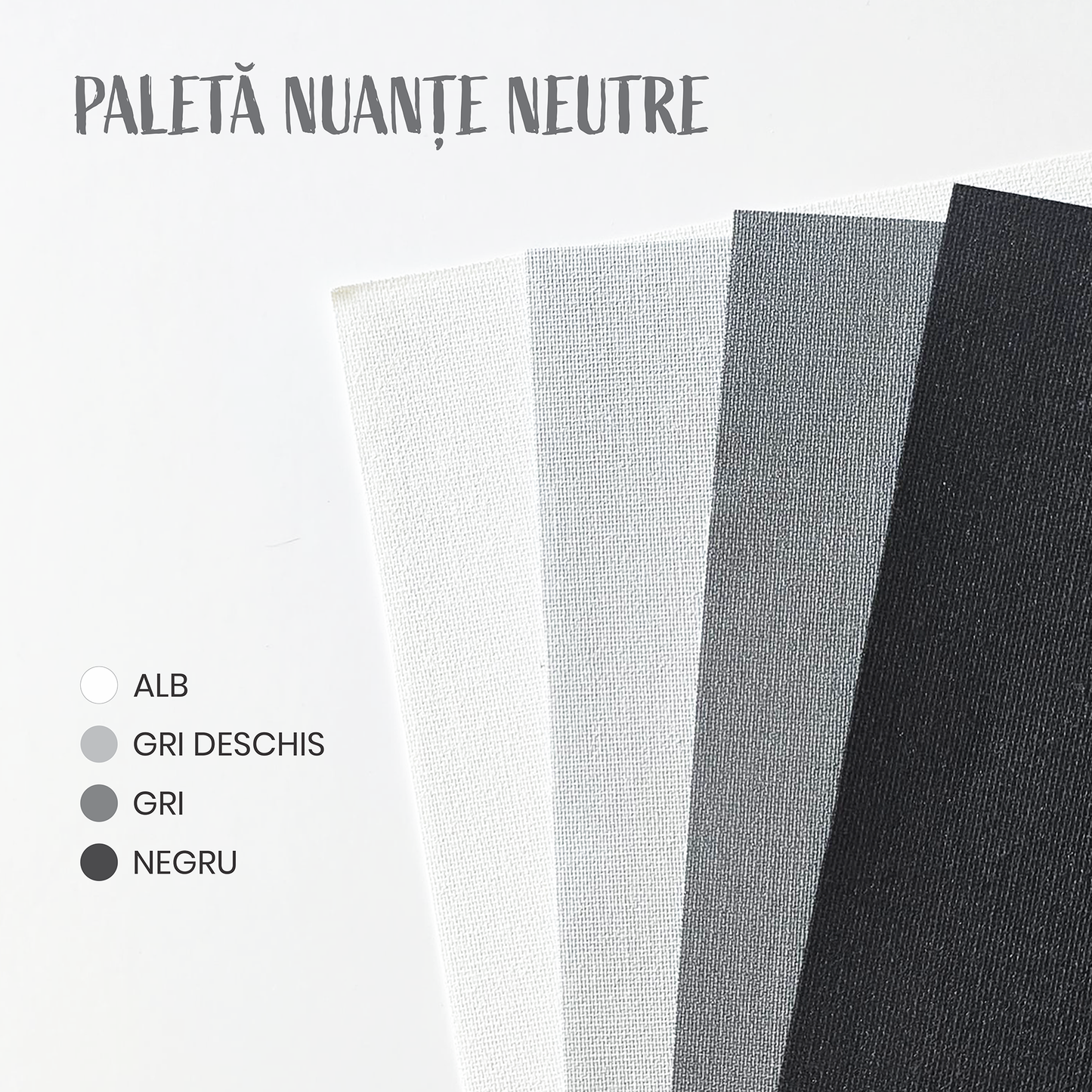 Rulou textil simplu, semi opac, Gri