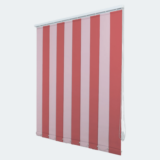 Jaluzele Verticale Opace Blackout 7080 Roșu + Roz