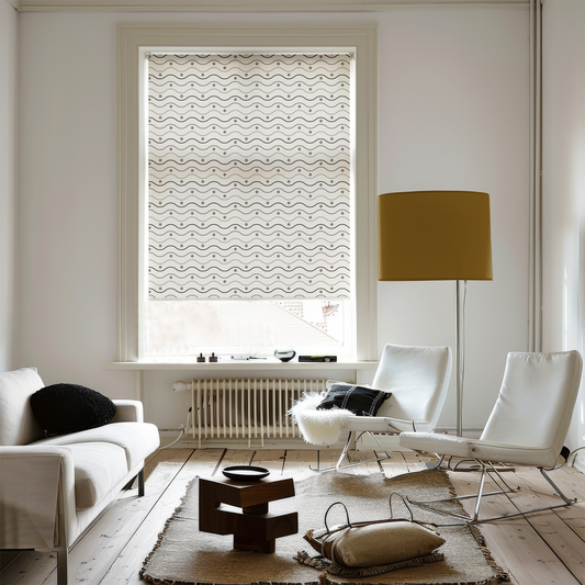 Rulou textil cu model Modern Waves