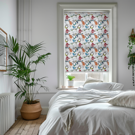 Rulou textil cu model Urban Sneakers