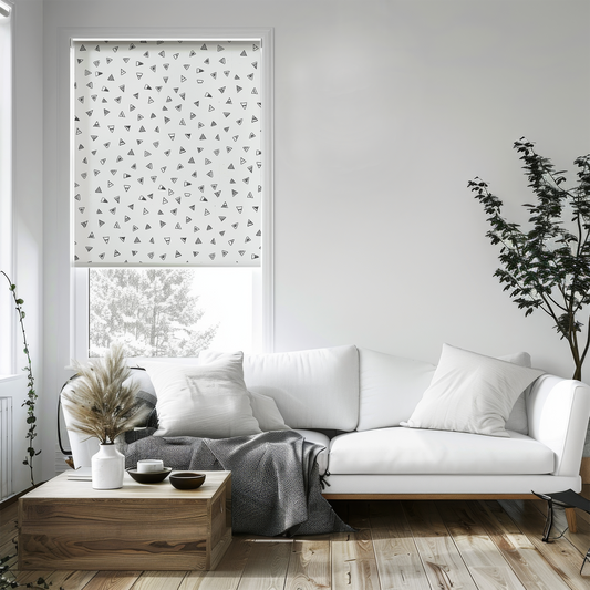 Rulou textil cu model Modern Triangles