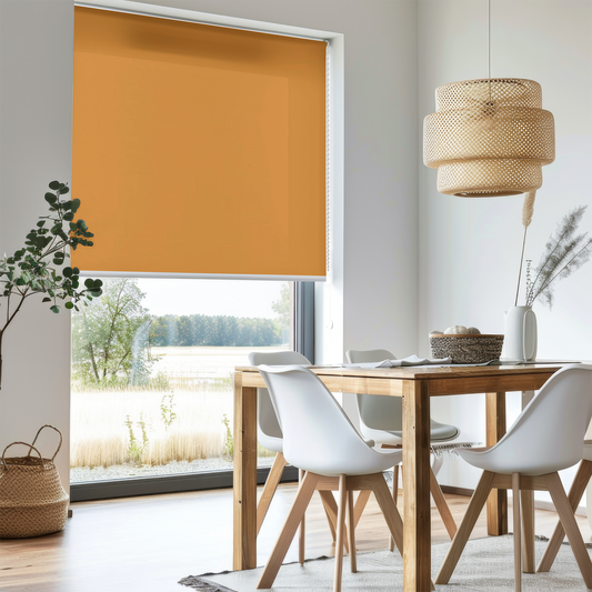 Rulou textil simplu, semi opac, Portocaliu