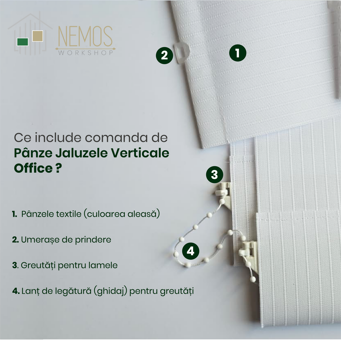 Pânze Jaluzele verticale Office 07 Roz pastel