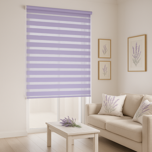 Rulou textil Zebra Color, mov lila