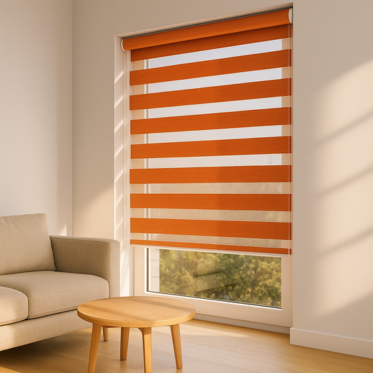 Rulou textil Zebra Color, portocaliu