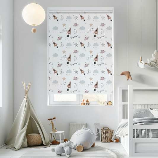 Rulou textil cu model Kids Rocket