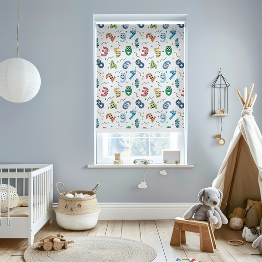 Rulou textil cu model Kids Numbers