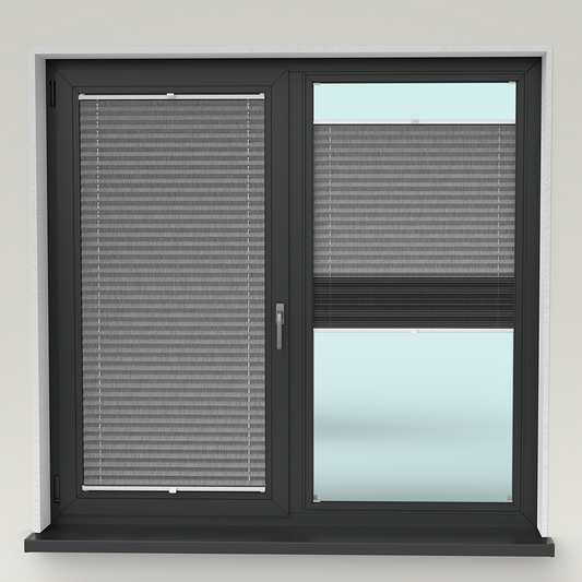 Jaluzele Plisate Natur Gri