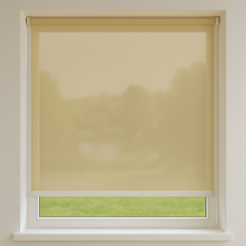 Rulou Screen transparent, PVC, Crem