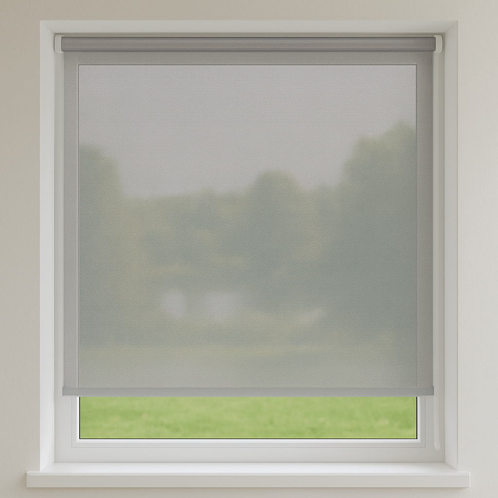 Rulou Screen transparent, PVC, Gri
