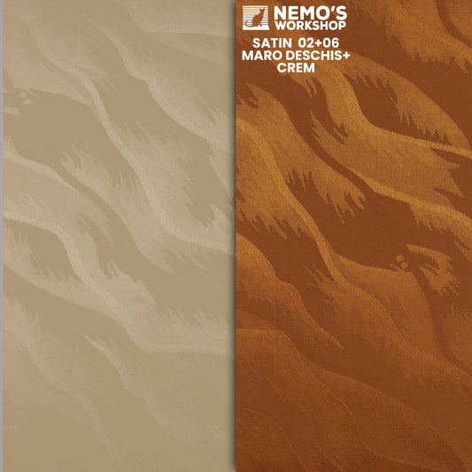 Jaluzele Verticale satin 0602 Maro inchis Crem