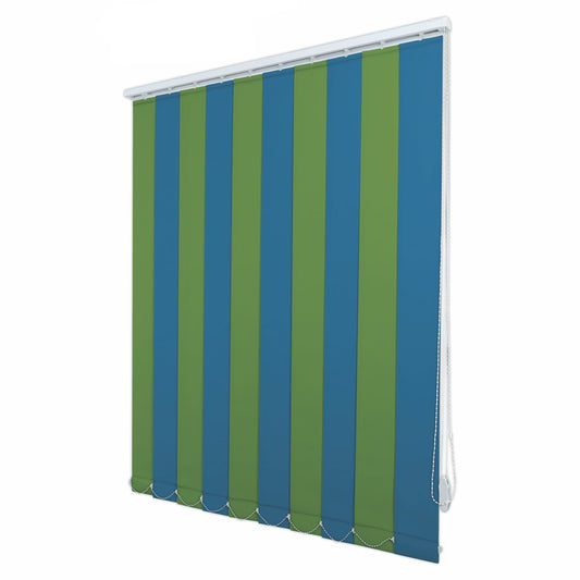 Jaluzele Verticale Opace Blackout 200-210 Albastru + Verde