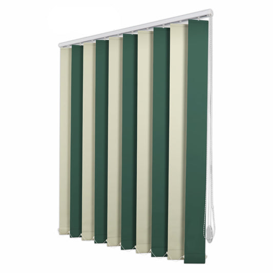 Jaluzele Verticale Opace Blackout 220-100 Verde Inchis + Crem