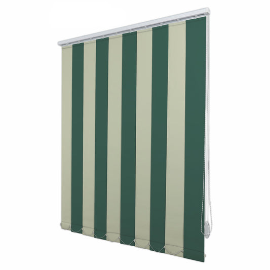 Jaluzele Verticale Opace Blackout 220-100 Verde Inchis + Crem