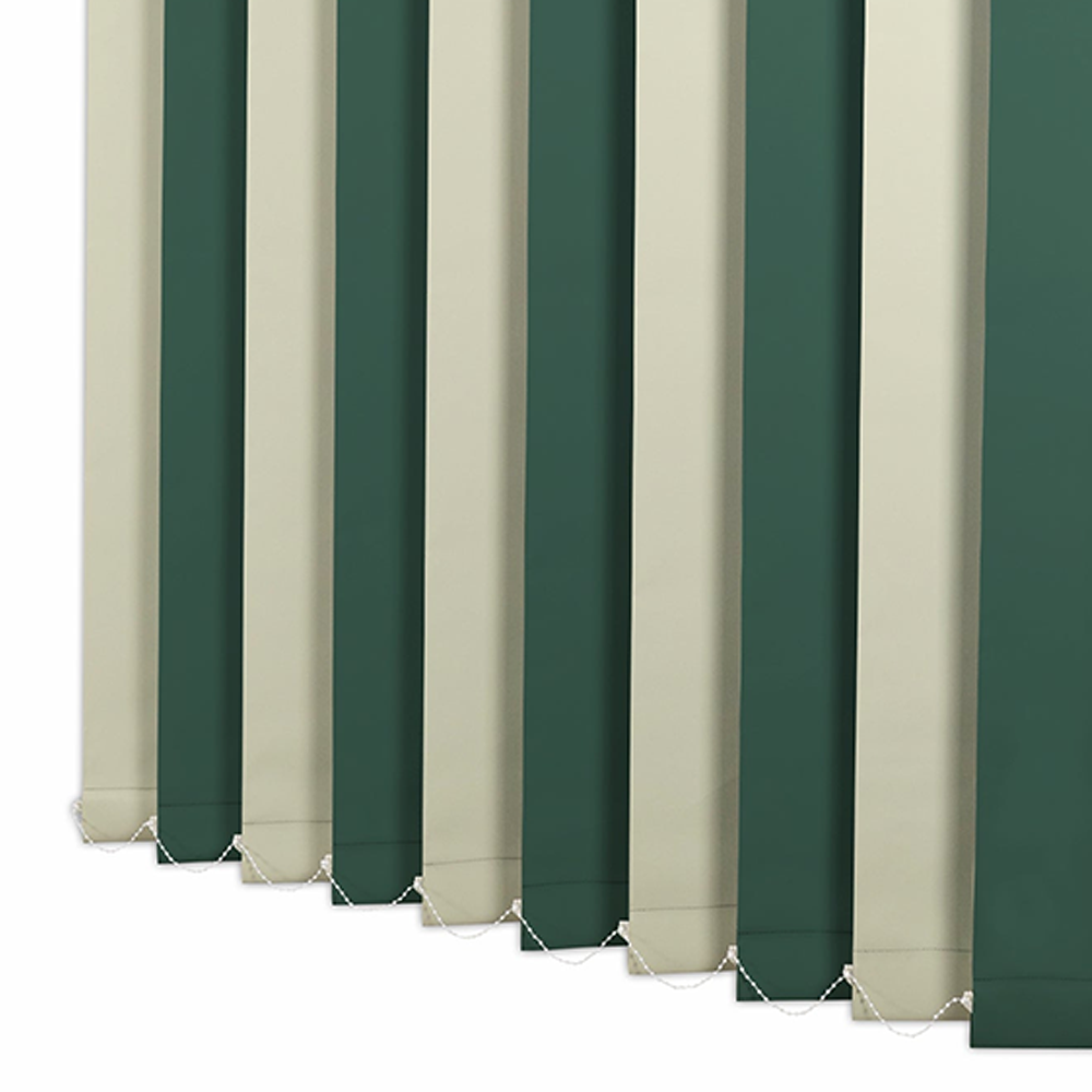 Pânze Jaluzele Verticale Blackout 100-220 Verde închis + Crem deschis