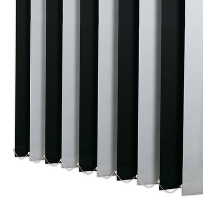Pânze Jaluzele Verticale Blackout 3070 Negru + Gri deschis