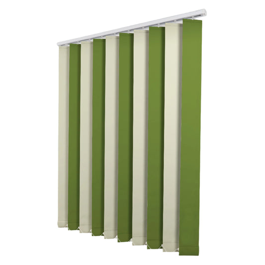 Jaluzele Verticale Blackout 100-210 Crem+Verde 1