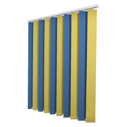 Jaluzele Verticale Blackout Galben + Albastru 1