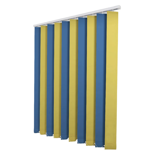 Jaluzele Verticale Blackout Galben + Albastru 1