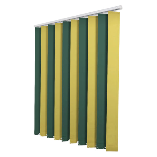 Jaluzele Verticale Blackout Galben + Verde Inchis 1