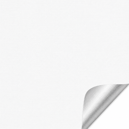 Rulou textil blackout, opac, reflexiv, Alb