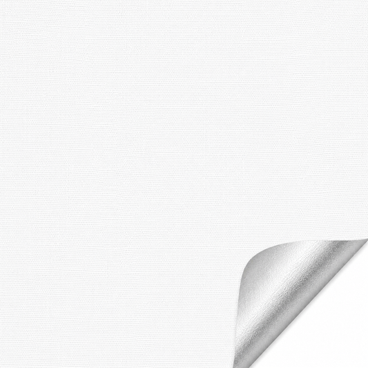 Rulou textil blackout, opac, reflexiv, Alb