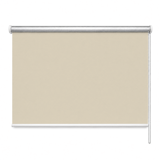 Rulou textil blackout, opac, reflexiv, crem