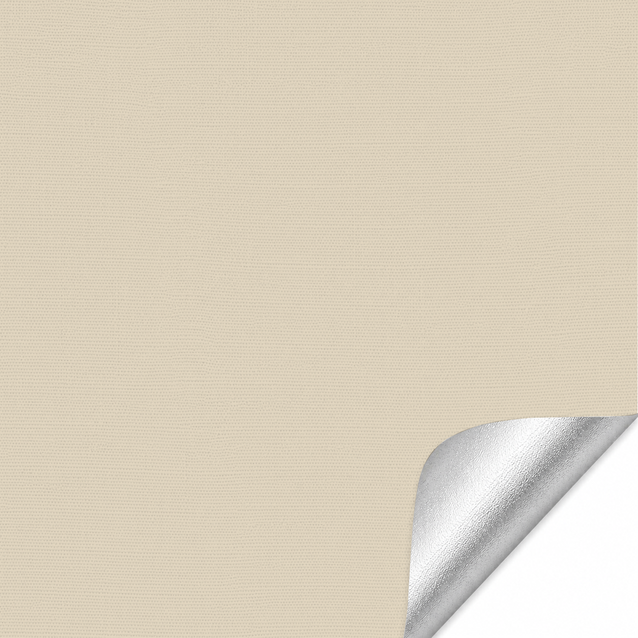 Rulou textil blackout, opac, reflexiv, crem