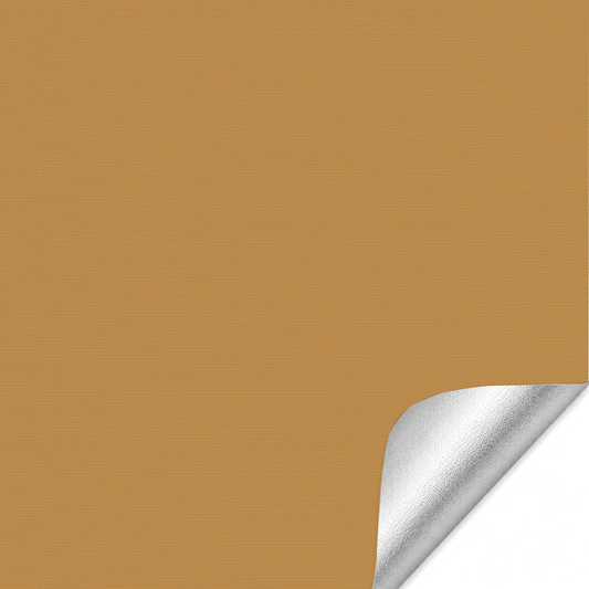 Rulou textil blackout, opac, reflexiv, caramel