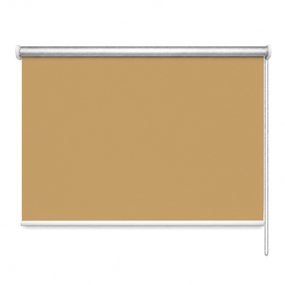 Rulou textil blackout, opac, reflexiv, caramel