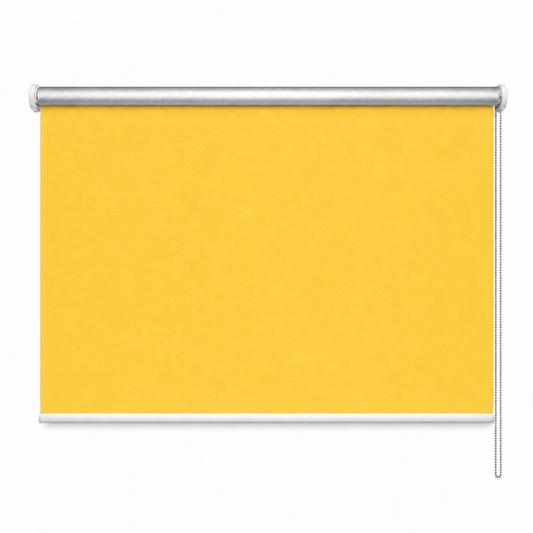 Rulou textil blackout, opac, reflexiv, Galben