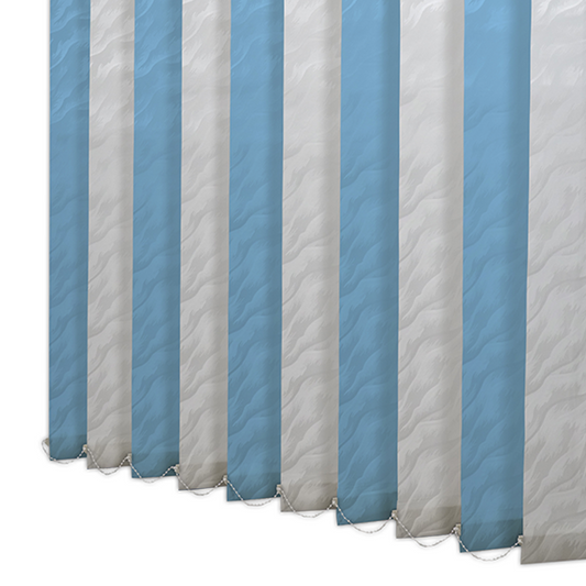 Pânze Jaluzele verticale  Satin 0116, alb + albastru deschis