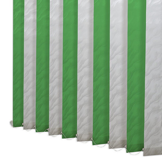 Pânze Jaluzele verticale  Satin 0120, alb + verde