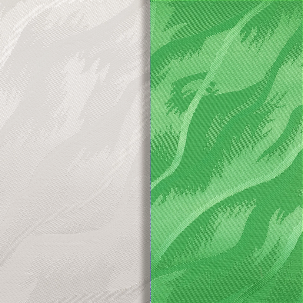 Pânze Jaluzele verticale  Satin 0120, alb + verde