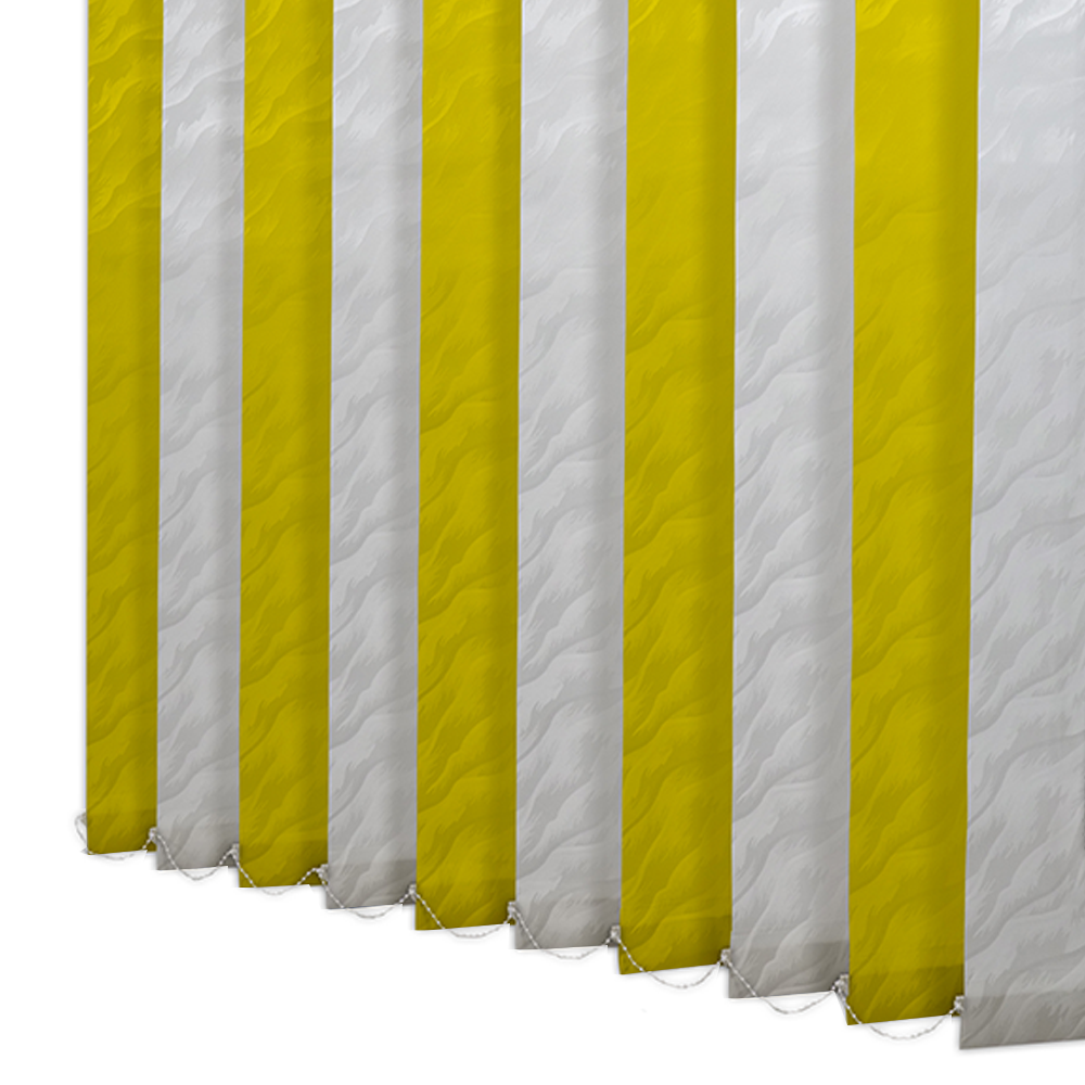 Pânze Jaluzele verticale  Satin 0123, alb + galben